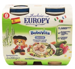 Obiadek bobovita hiszpański tuńczyk z ryżem i cukinią 2x200g 