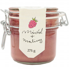 Miód leśny dwór z malinami 