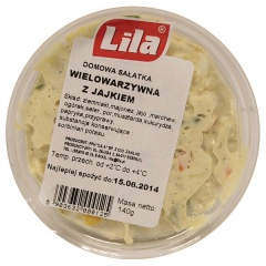 Sałatka wielowarzywna z jajkiem Lila 