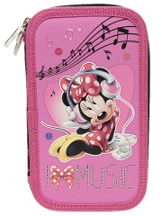 Piórnik z wyposażeniem dwukomorowy Minnie 15 