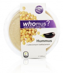 Hummus z pieczonym bakłażanem 