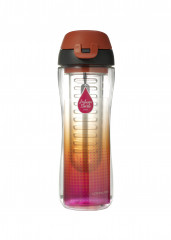 Butelka plastikowa z wkładem czerwona 650 ml 