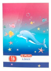 Zeszyt Leonie Leo & Friends A5, 16 kartek, linia podwójna