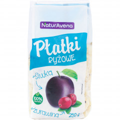 Płatki ryżowe z żurawiną i śliwką 