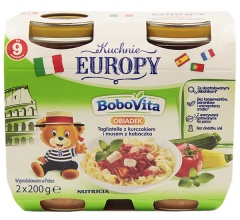 Obiadek bobovita tagliatelle z kurczakiem i musem z kabaczka 2x200g 