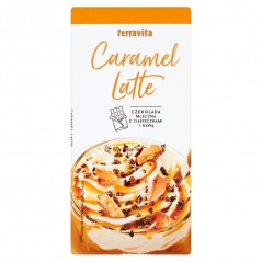 Czekolada classic mleczna carmel latte z ciasteczkami i kawą 