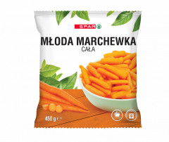 Spar mrożonki marchewka młoda cała 