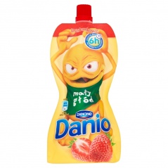 Serek homogenizowany Danio w saszetce truskawka 