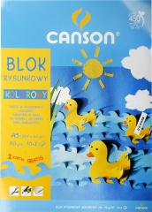 Blok z papierem kolorowym 11 kolorów 