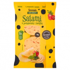 Ser Serenada Kulinarny Kompas Salami  z pomidorami i bazylią plastry 135g