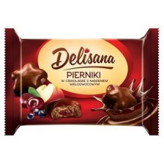 Pierniki gwiazdki z nadzieniem w czekoladzie 