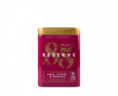 Herbata ekspresowa Dilmah Reserve czarna rose lychee & vanilla puszka 
