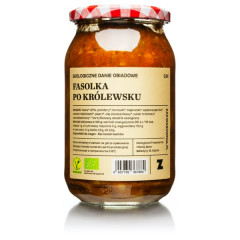 Fasolka zakwasownia po królewsku z borowikami ekologiczna 