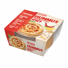 Hummus Ribella pikantny z pastą Ajwar i pieczoną papryką 