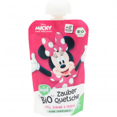 Przecier Disney bio jabłko-brzoskwinia-banan Minnie saszeka 