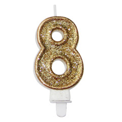 Świeczka cyferka premium nr 8
