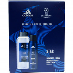 Zestaw Adidas Uefa 10 deo spray+żel 