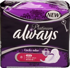 Podpaski Always Platinum Lock odor Ultra Super Plus 