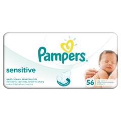 Pampers chusteczki sensitive 56szt 