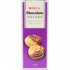 Spar kruche ciastka z mleczną czekoladą 