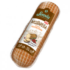 Ser Serovia Mozzarella naturalnie wędzona dymem walec 