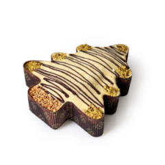 Piernik Grzybki choinka mała z białą czekoladą 