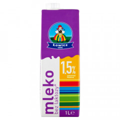Mleko Łowickie UHT bez laktozy 1,5% 1l Łowicz