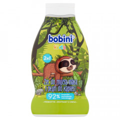 BOBINI kids Żel do mycia ciała i płyn do kąpieli 2w1 660ml Leniwiec