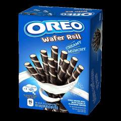 Rurki oreo wafer roll z kremem waniliowym 