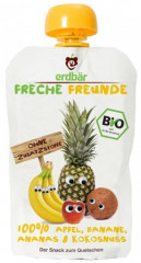 Mus bio jabłko - banan - ananas - kokos 