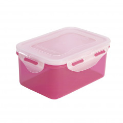 Pojemnik plastik prostokątny różowy 600ml 