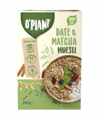 Musli O'plant daktyle matcha 350 g 