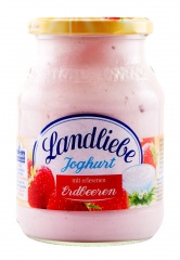 Jogurt z truskawkami słoik 