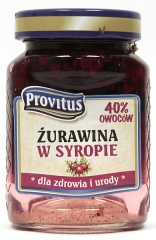 Żurawina w syropie Provitus 