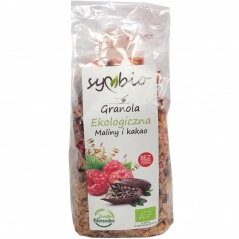 Granola ekologiczna maliny i kakao 