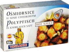 Ośmiornice w sosie czosnkowym 
