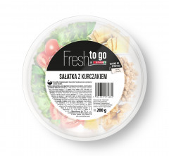 Sałatka fresh to go at spar z kurczakiem 