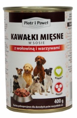 Karma Piotr i Paweł wołowina z warzywami w sosie 