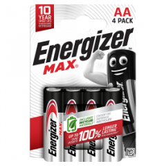 Energizer Max AA-LR6 1,5 V Baterie alkaliczne 4 sztuki 