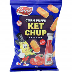 Chrupki Balila bez glutenu kukurydziane smak ketchupu 