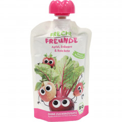 Mus bio jabłko - burak - truskawka - malina 