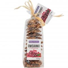 Ciastka owsianki z żurawiną. 