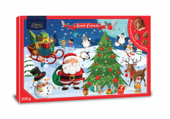 Kalendarz adwentowy nadziewany 200g  Baron