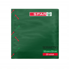 Serwetki Spar zielone ciemne 