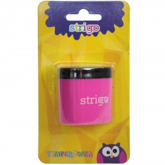 Temperówka na dwie grubości kredek z dużym pojemnikiem ( mix kolorów) 