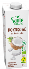 Napój roślinny Sante organic kokosowy bez cukru 1l 