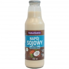 Napój sojowy kokosowy. 