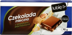 Czekolada mleczna z orzeszkami arachidowym lubię :) 