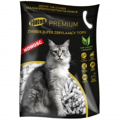 Hilton żwirek super zbrylający tofu 2,5kg dla kota 