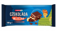 Spar czekolada mleczna z bakaliami 